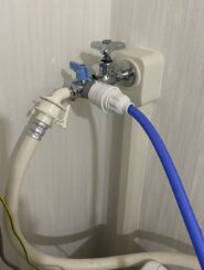 愛知県名古屋市の洗濯水栓工事｜新設した給水分岐水栓の施工後写真
