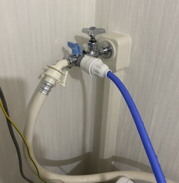 愛知県名古屋市の洗濯水栓工事｜新設した給水分岐水栓の施工後写真