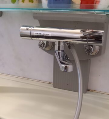 愛知県名古屋市の浴室蛇口交換工事|TOTO TBV03401J取付後の施工後写真