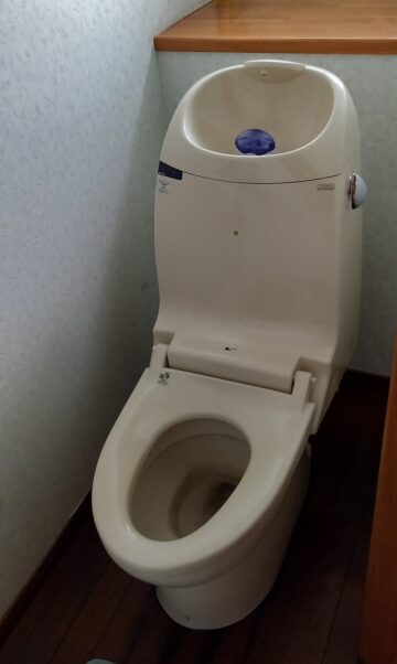 alt="愛知県常滑市のトイレつまり症状｜内部部品劣化による流れ不良の施工前状況
