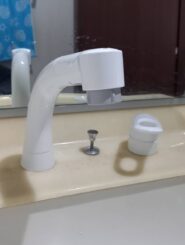 名古屋市 洗面蛇口 新品交換 洗面台水栓 TOTO TLS05301J